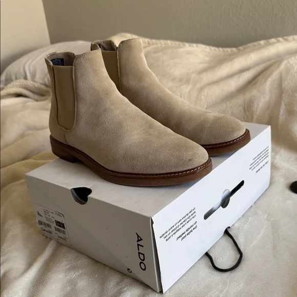 Aldo Tan Chukka Boots with Suede Finish - Picture 3 of 7